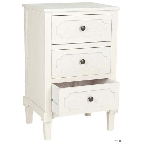 Safavieh Rosaleen Side Chest- White - 26.75 x 13.5 x 17 in. - AMH5723B