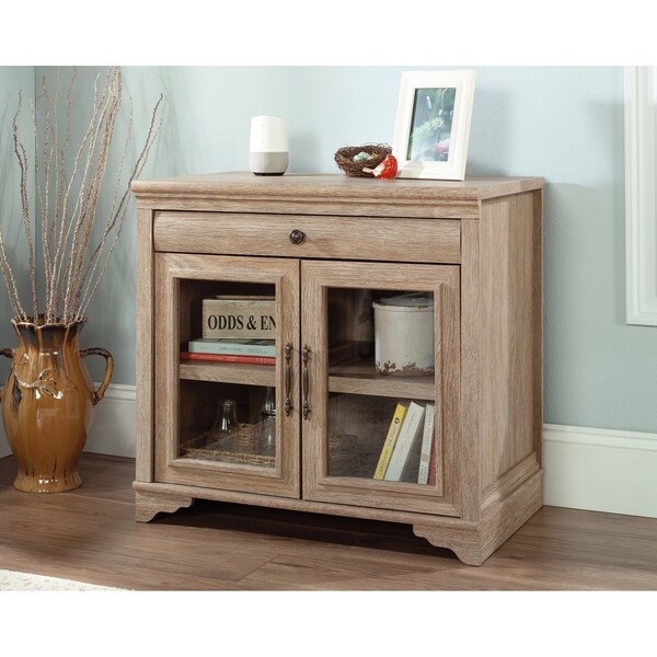 Sauder Rollingwood Country Library Base , Durable, 1 in. thick top for printer, home decor, and more - 431439