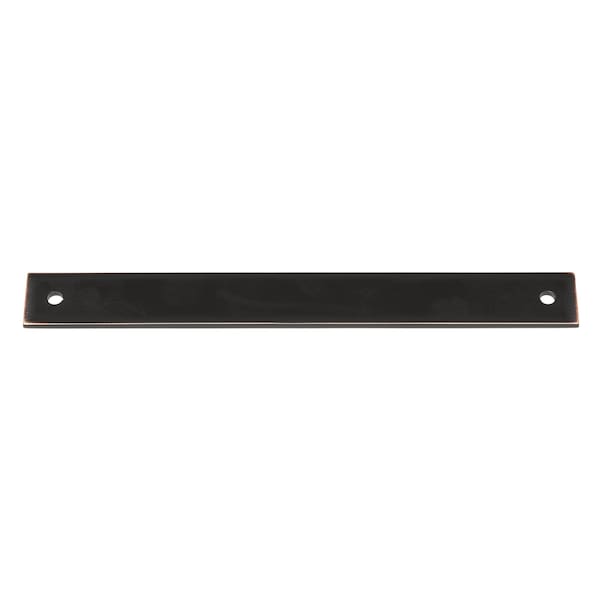 Gliderite Hardware 9 in. Oil Rubbed Bronze Squared Back Plate 7-9/16 in. Center to Center - 9342-192-ORB, 5PK - 9342-192-ORB-5