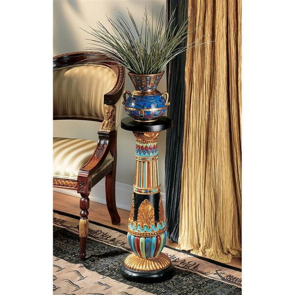Design Toscano Regal Egyptian Luxor Sculptural Pedestal - AH20234