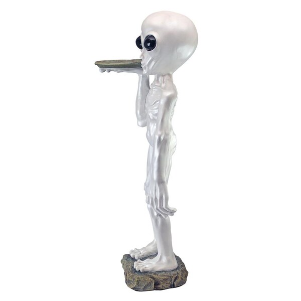 Design Toscano Roswell, the Alien Butler Pedestal Sculptural Table - CL5304