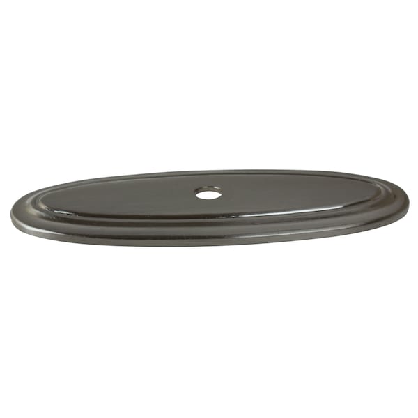 Gliderite Hardware 3 in. Satin Nickel Oblong Cabinet Backplate - 1034-SN, 25PK - 1034-SN-25