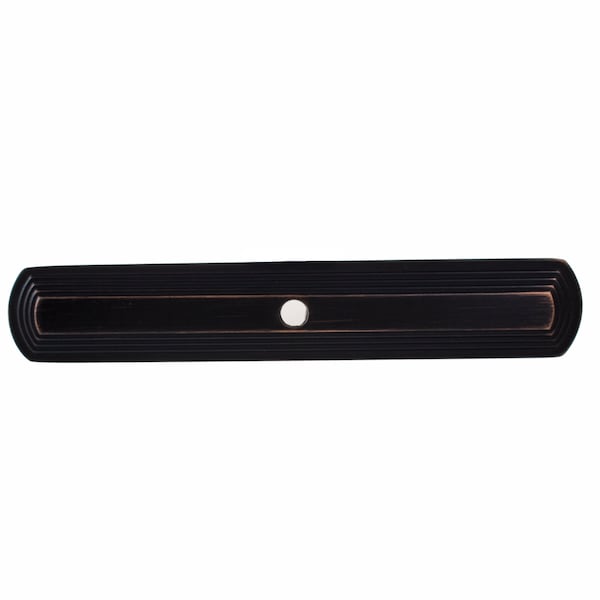 Gliderite Hardware 6 in. Oil Rubbed Bronze Narrow Rounded Cabinet Backplate - 1079-ORB, 5PK - 1079-ORB-5