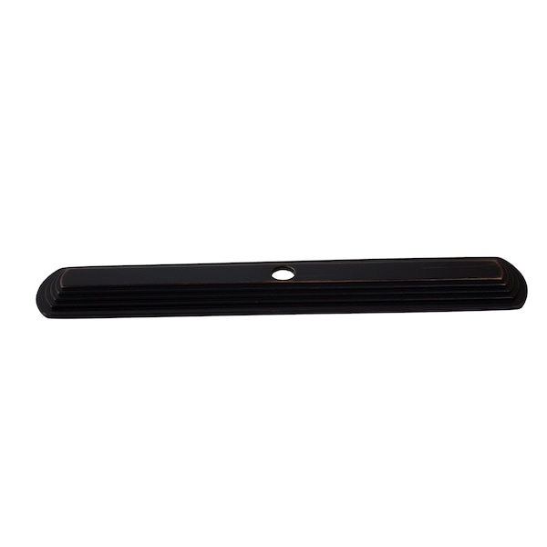 Gliderite Hardware 6 in. Oil Rubbed Bronze Narrow Rounded Cabinet Backplate - 1079-ORB, 5PK - 1079-ORB-5