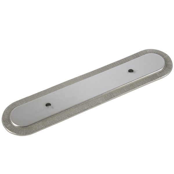 Mng 3" Vanilla Guerlain Backplate, Polished Nickel, 6"o/a - 16914