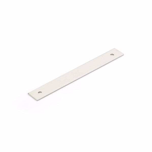 Schaub 5in Center to Center Pub House Backplate for Pull Polished Nickel Finish - 5105B-PN