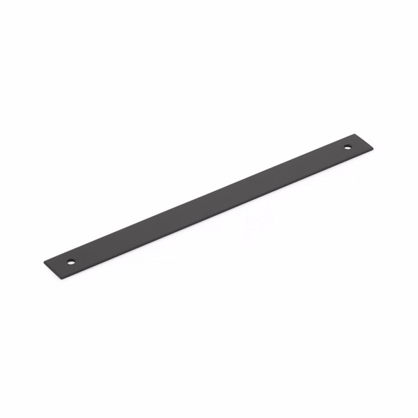Schaub 8in Center to Center Pub House Backplate for Pull Matte Black Finish - 5108B-MB