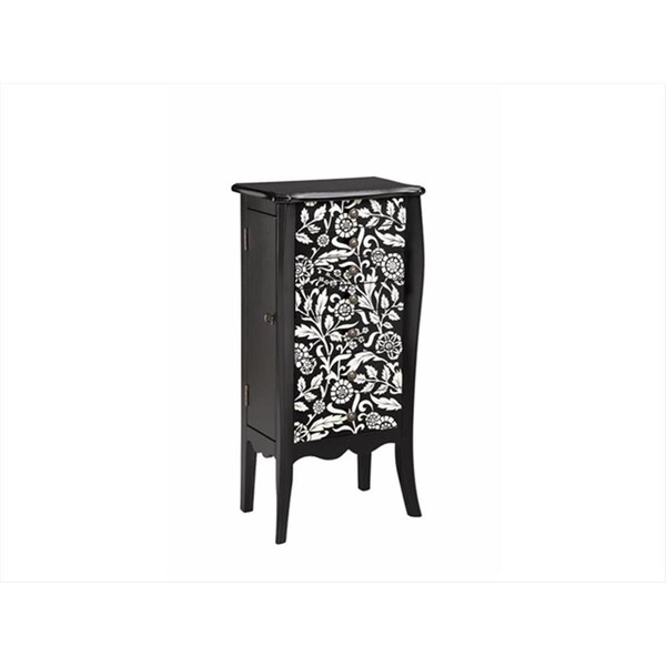 Stein World Jewelry Chest- Black - 19.5 W x 12 D x 39.5 H In. - 12834