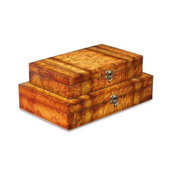 Cheungs Wooden Box Lined - Set of 2 - FP-2415-2