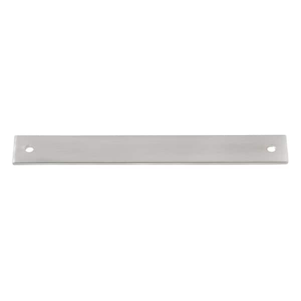 Gliderite Hardware 8 in. Satin Nickel Squared Back Plate 7 in. Center to Center - 8342-178-SN, 5PK - 8342-178-SN-5