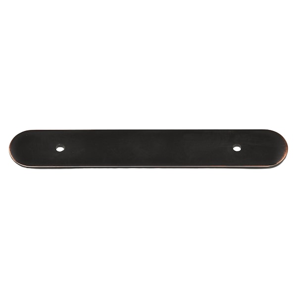 Gliderite Hardware 6 in. Oil Rubbed Bronze Rounded Back Plate 3-3/4 in. Center to Center - 6343-96-ORB, 5PK - 6343-96-ORB-5