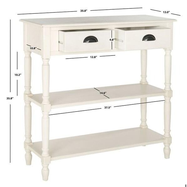 Safavieh Salem Console Table- White - 36 x 13 x 36 in. - AMH5732B