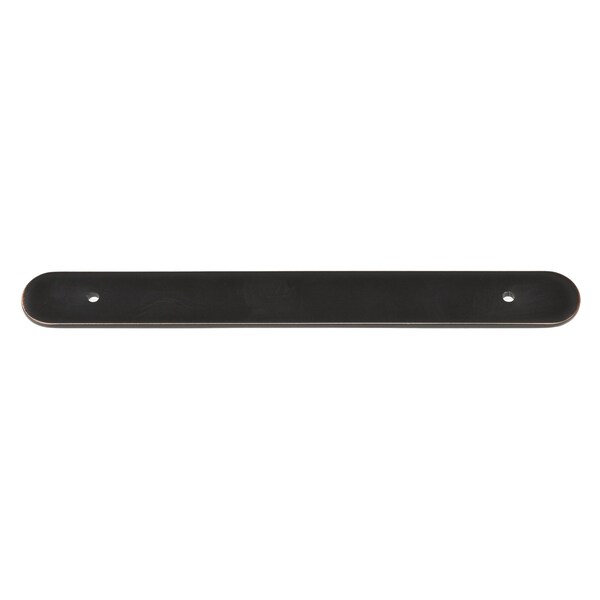 Gliderite Hardware 8-1/2 in. Oil Rubbed Bronze Rounded Back Plate 6-1/4 in. Center to Center - 9343-160-ORB, 25PK - 9343-160-ORB-25