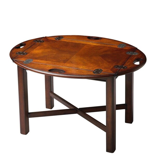 Homeroots 18.5 x 30 x 22.5 in. Traditional Cherry Table - 389889
