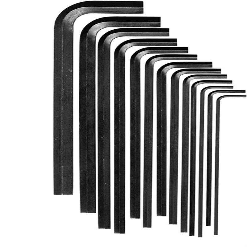 Eklind SAE Inch Sizes 0.050 in. to 3/8 in. L Series Hex-L Key Allen Wrench (13-Piece Set) - 69213