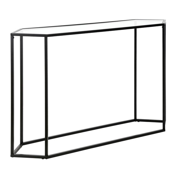 Hudson & Canal Henn &amp; Hart  Beck Blackened Bronze Accent Table - 30 x 48 x 12 in. - AT0551