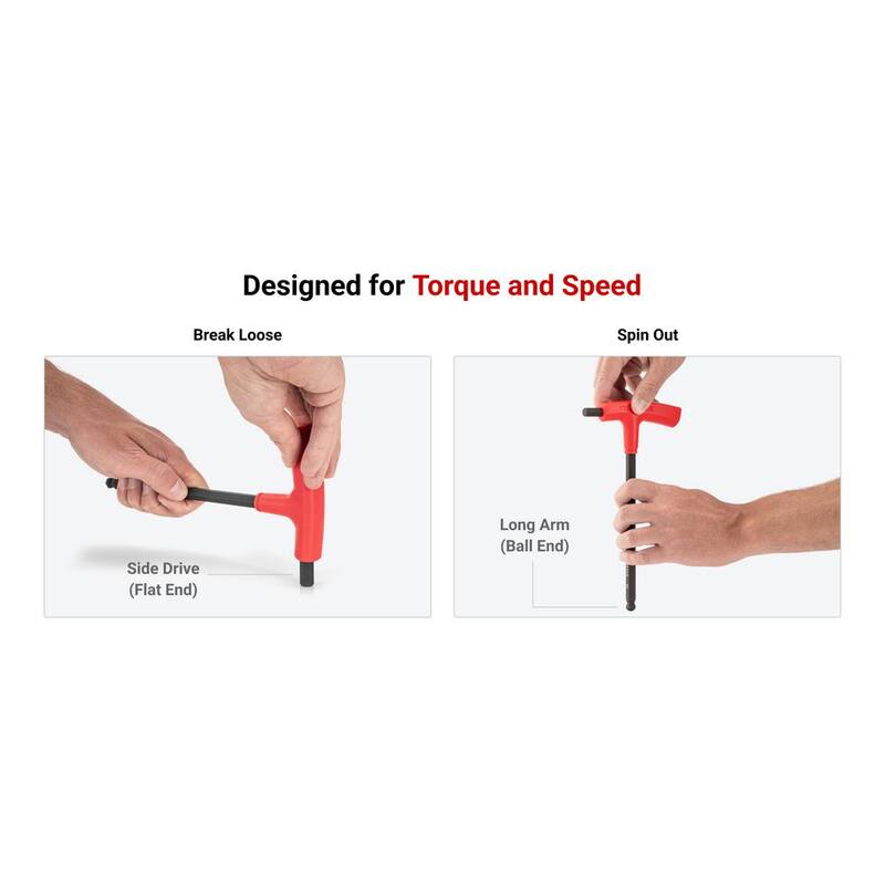 TEKTON 1/4 in. Ball End Hex T-Handle Key - KTX37250