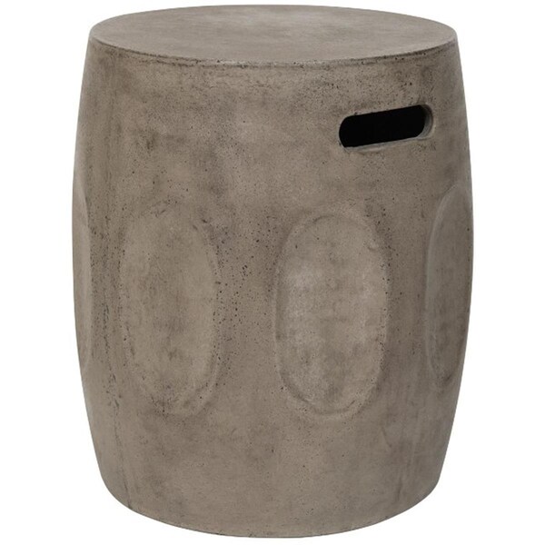 Safavieh Zuri Concrete Accent Table- Dark Grey - 17.7 x 15.7 x 15.7 in. - VNN1008A