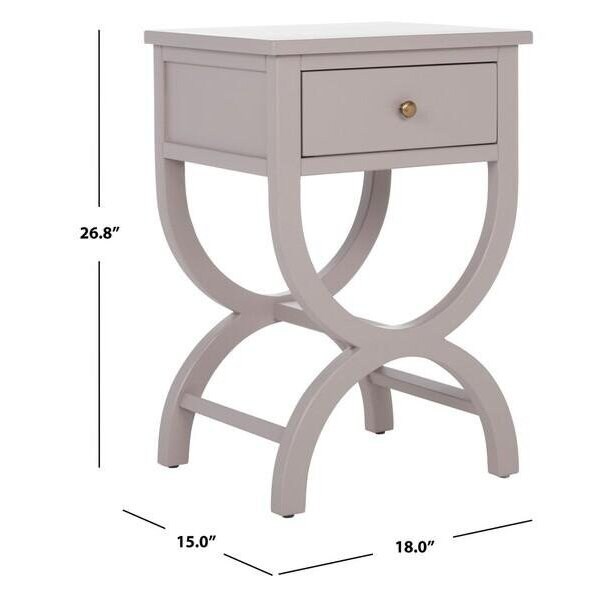 Safavieh Maxine Accent Table- Quartz Grey - 26.75 x 15 x 18 in. - AMH6608C