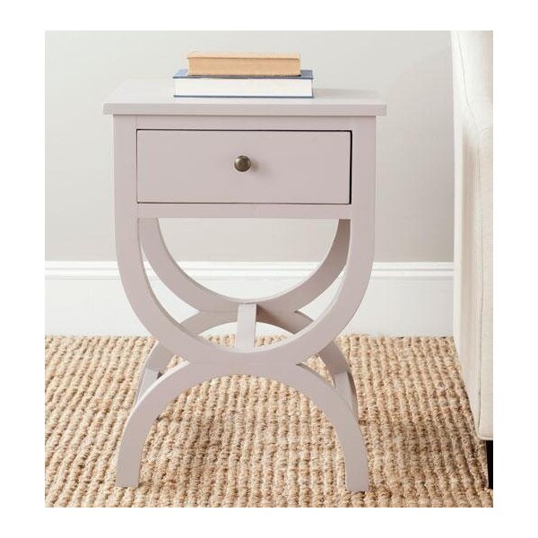 Safavieh Maxine Accent Table- Quartz Grey - 26.75 x 15 x 18 in. - AMH6608C