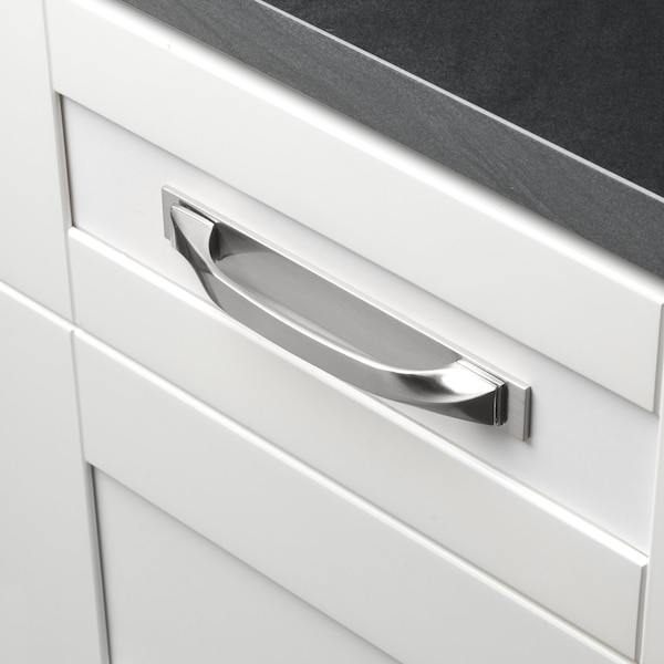 Gliderite Hardware 7-1/4 in. Satin Nickel Squared Back Plate 5-1/16 in. Center to Center - 7342-128-SN, 25PK - 7342-128-SN-25