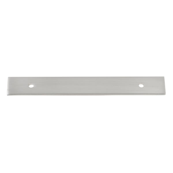 Gliderite Hardware 7-1/4 in. Satin Nickel Squared Back Plate 5-1/16 in. Center to Center - 7342-128-SN, 25PK - 7342-128-SN-25