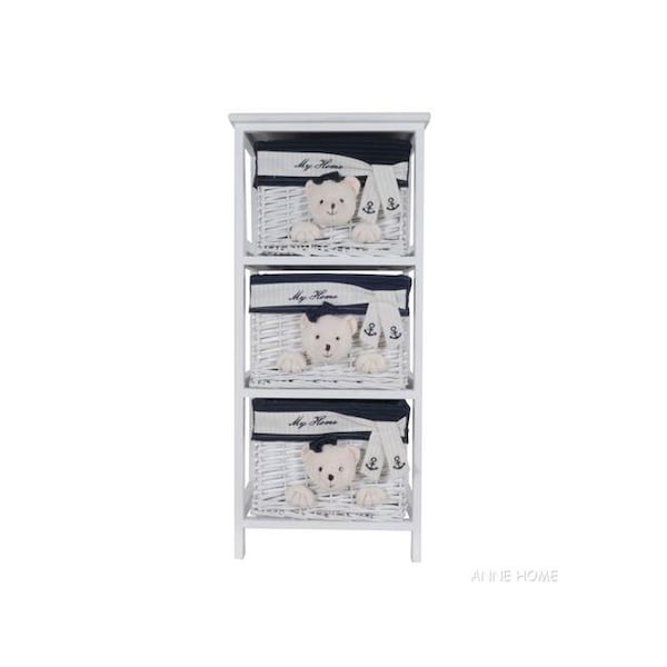Old Modern Handicrafts Old Modern Handicrafts AB018 3 Portable Drawers - AB018