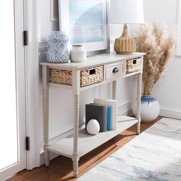 Safavieh Christa Console Table- Vintage Grey - 31.5 x 13.4 x 44.5 in. - AMH5737D