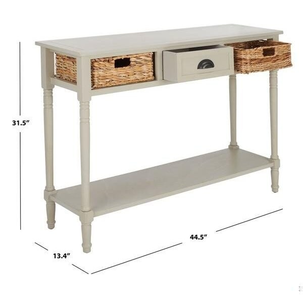 Safavieh Christa Console Table- Vintage Grey - 31.5 x 13.4 x 44.5 in. - AMH5737D