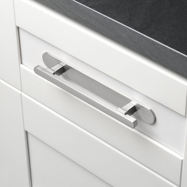 Gliderite Hardware 8 in. Satin Nickel Rounded Back Plate 5-1/16 in. Center to Center - 8343-128-SN, 10PK - 8343-128-SN-10