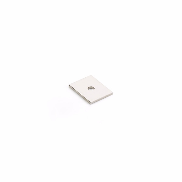 Schaub 1in Pub House Backplate for Knob Polished Nickel Finish - 5101B-PN