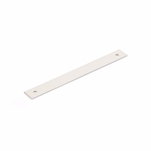Schaub 6in Center to Center Pub House Backplate for Pull Polished Nickel Finish - 5106B-PN