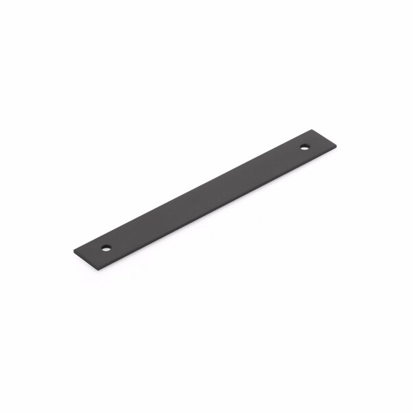 Schaub 5in Center to Center Pub House Backplate for Pull Matte Black Finish - 5105B-MB