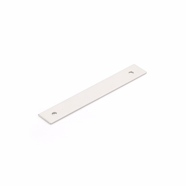 Schaub 3-1/2in Center to Center Pub House Backplate for Pull Polished Nickel Finish - 5103B-PN