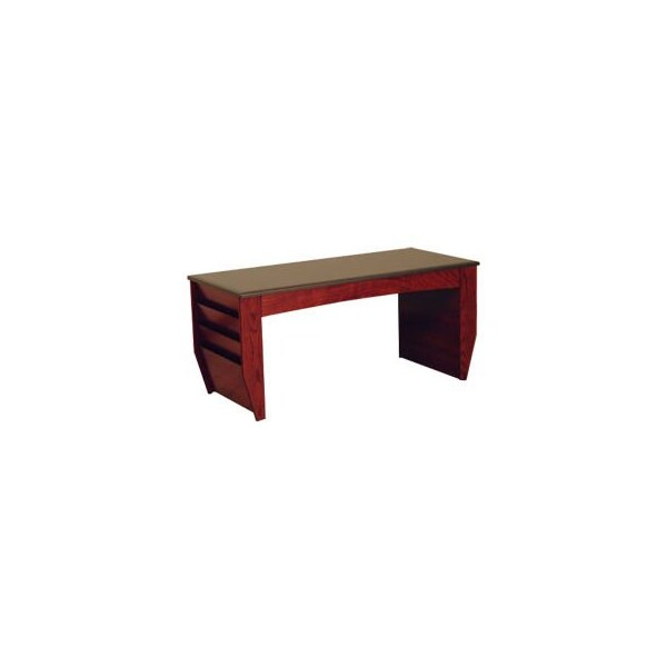 Wooden Mallet Coffee Table With Magazine Rack - 46-1/2in - Mahogany - DM2-BGMH