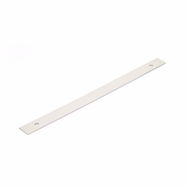 Schaub 12in Center to Center Pub House Backplate for Pull Polished Nickel Finish - 5112B-PN