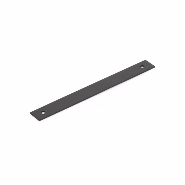 Schaub 6in Center to Center Pub House Backplate for Pull Matte Black Finish - 5106B-MB