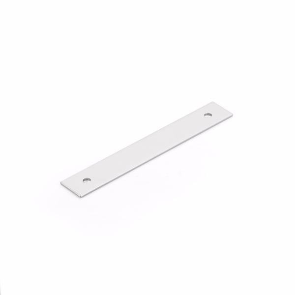 Schaub 4in Center to Center Pub House Backplate for Pull Polished Chrome Finish - 5104B-26
