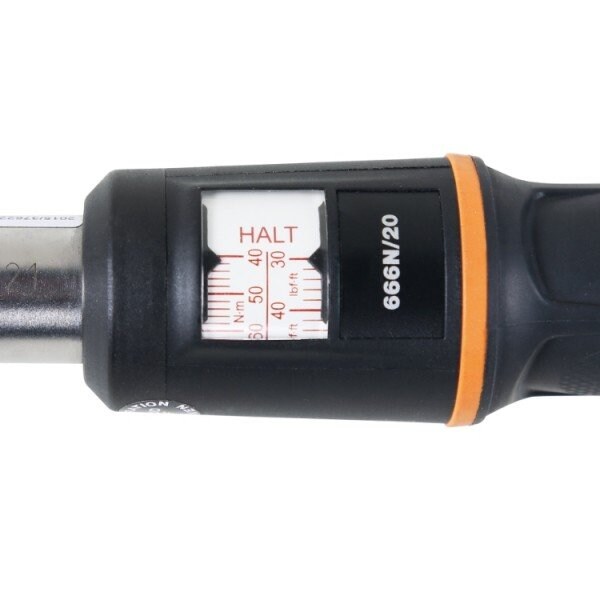 Beta 1/4" Drive Click-type torque Wrench with reversible ratchet, 5-25 Nm, right-hand tightening - 006660002