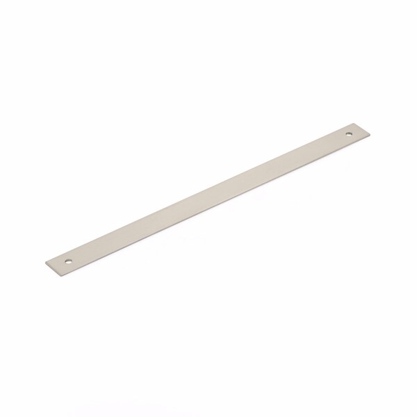 Schaub 10in Center to Center Pub House Backplate for Pull Brushed Nickel Finish - 5110B-BN