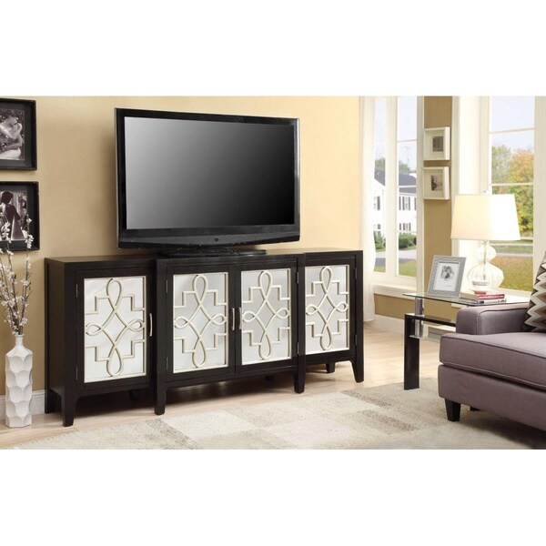 Homeroots 72 x 15 x 32 in. Antique Black Wood Console Table - 374207