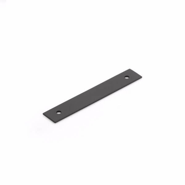 Schaub 3-1/2in Center to Center Pub House Backplate for Pull Matte Black Finish - 5103B-MB
