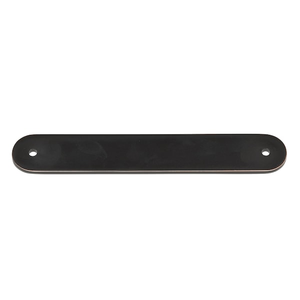 Gliderite Hardware 6 in. Oil Rubbed Bronze Rounded Back Plate 5-1/16 in. Center to Center - 6343-128-ORB, 25PK - 6343-128-ORB-25