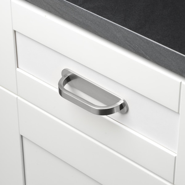 Gliderite Hardware 4-3/4 in. Satin Nickel Rounded Back Plate 3-3/4 in. Center to Center - 5343-96-SN, 5PK - 5343-96-SN-5