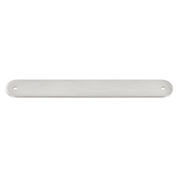 Gliderite Hardware 8 in. Satin Nickel Rounded Back Plate 7 in. Center to Center - 8343-178-SN, 10PK - 8343-178-SN-10