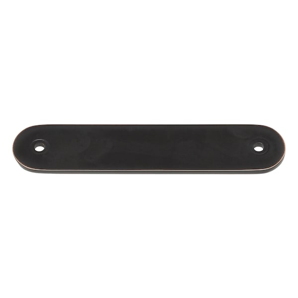 Gliderite Hardware 4-3/4 in. Oil Rubbed Bronze Rounded Back Plate 3-3/4 in. Center to Center - 5343-96-ORB, 5PK - 5343-96-ORB-5
