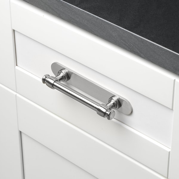 Gliderite Hardware 6 in. Satin Nickel Rounded Back Plate 3-3/4 in. Center to Center - 6343-96-SN, 25PK - 6343-96-SN-25