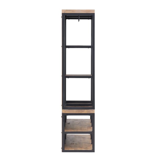 Alaterre Furniture Lloyd 60"H Hall Tree with Bench - ANLO3033