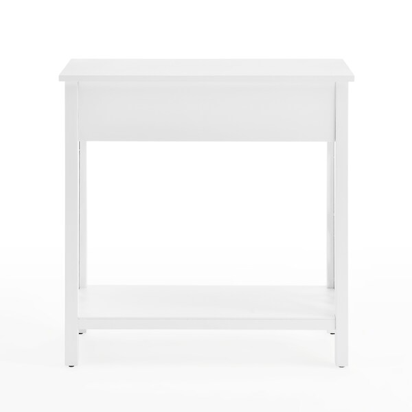 Alaterre Furniture Coventry 32" Wood Entryway/Console/Sofa Table with Drawer and Shelf - ANCT18WH