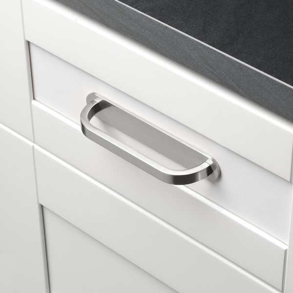 Gliderite Hardware 6 in. Satin Nickel Rounded Back Plate 5-1/16 in. Center to Center - 6343-128-SN - 6343-128-SN-1